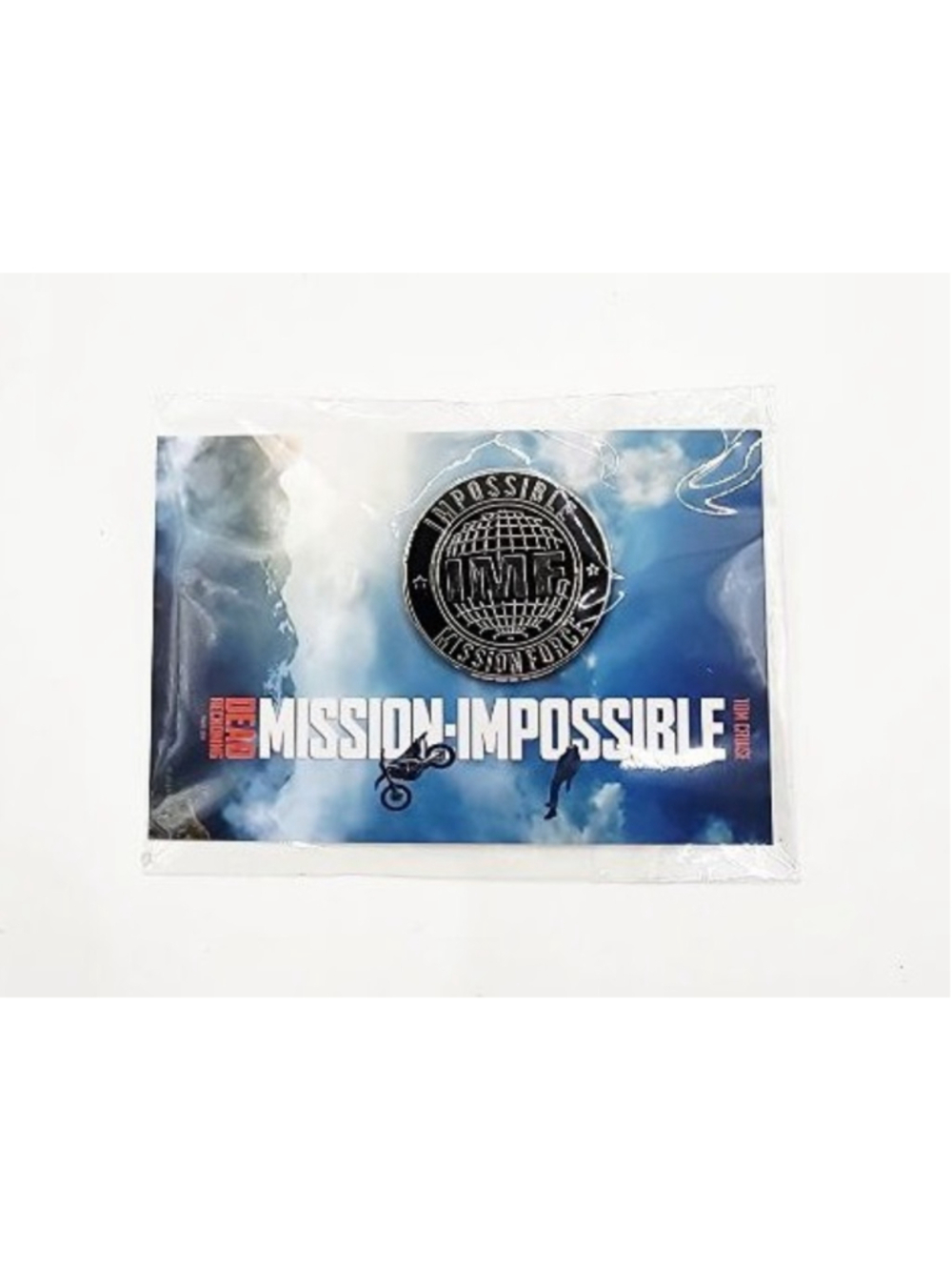 Tom Cruise Mission Impossible Dead Reckoning IMF Pin Black Silver